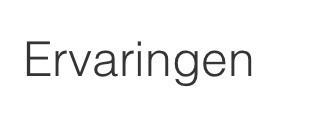 Ervaringen