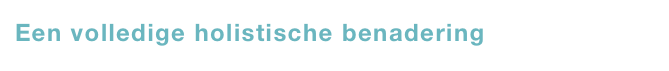 Een volledige holistische benadering