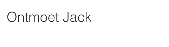 Ontmoet Jack